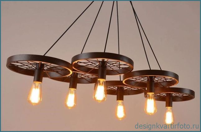 Светильники в стиле лофт, фото подборка