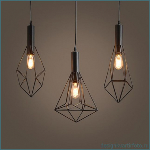 Светильники в стиле лофт, фото подборка