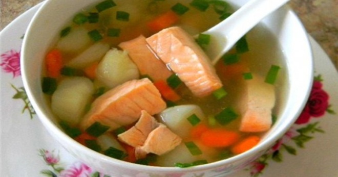 Уха из красной рыбы