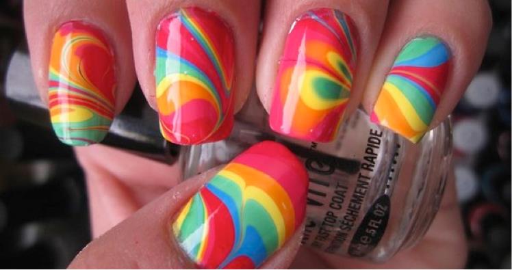 Водный маникюр в домашних условиях: варианты узоров, способы окрашивания ногтя, необходимые инструменты